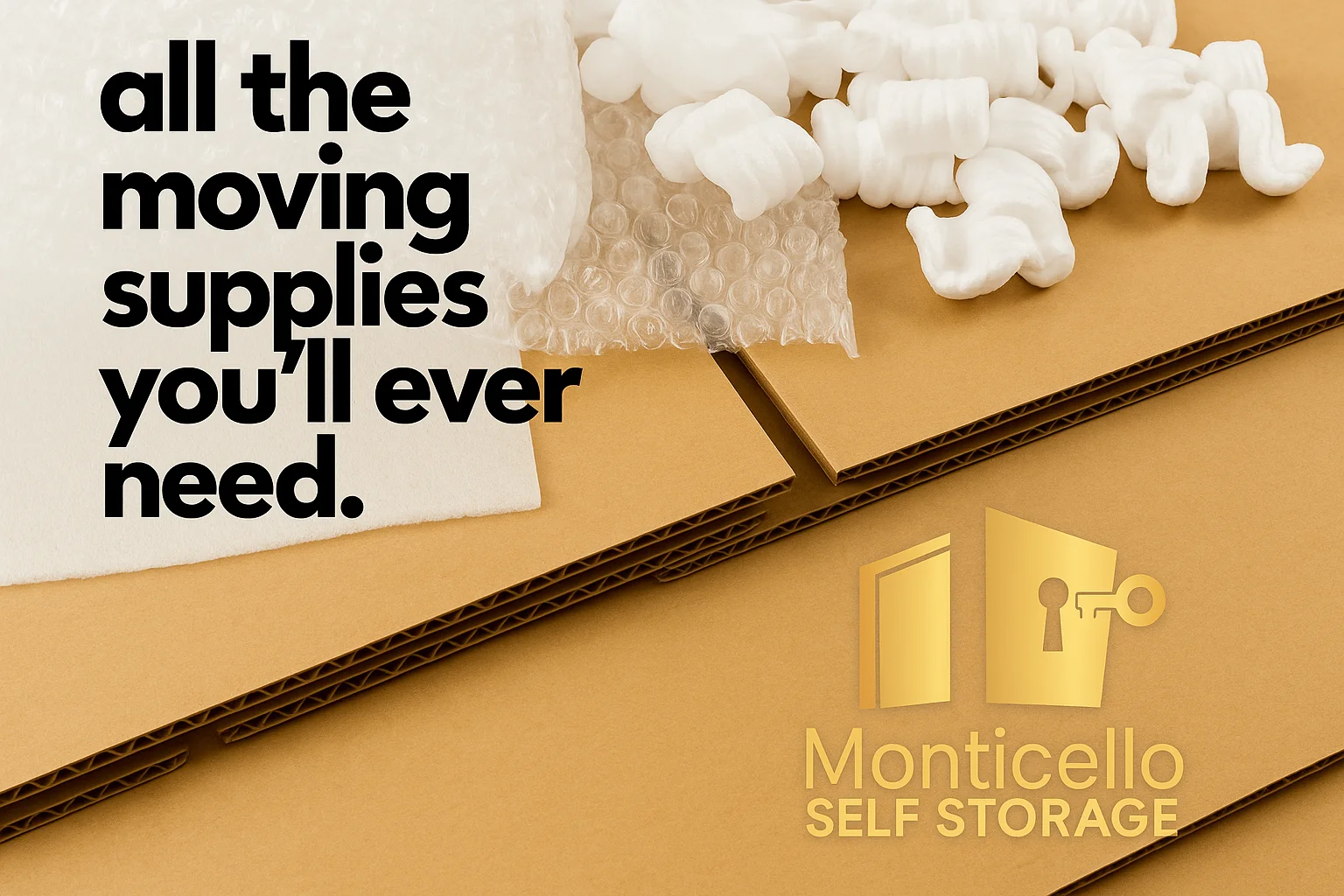 Monticello Self Storage - Moving supplies for storage